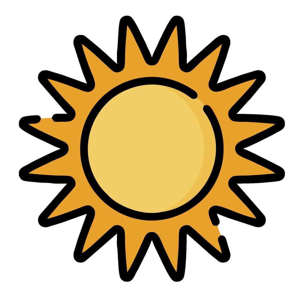 Sun icon illustration design vector