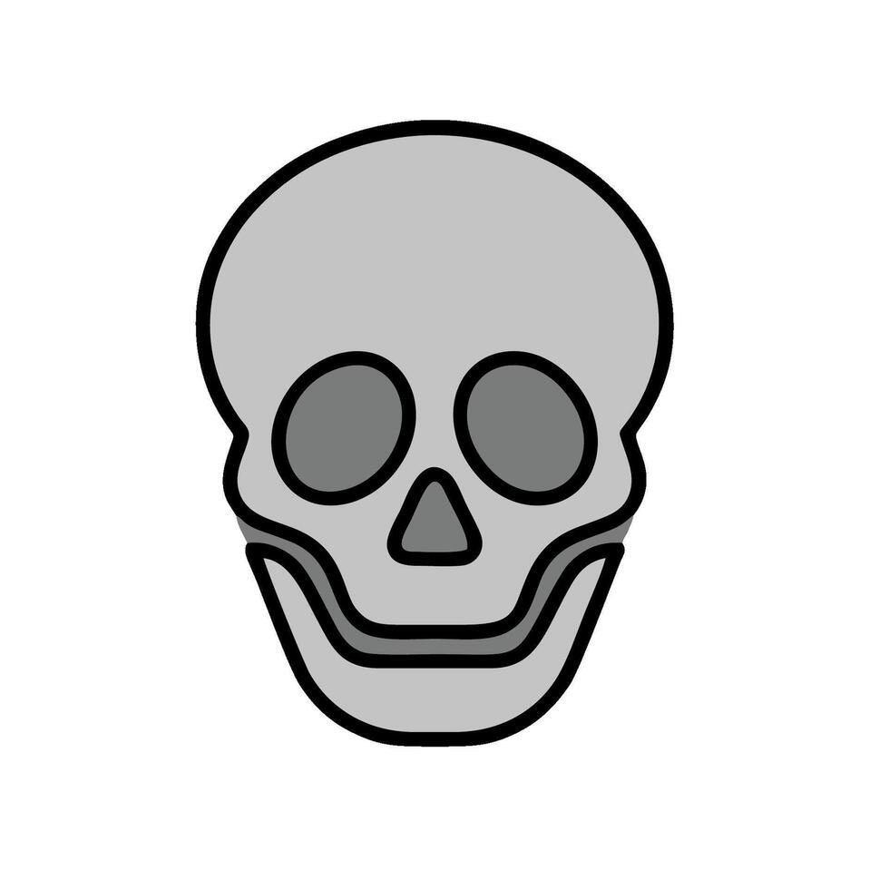 A skull with a smile on its face vector