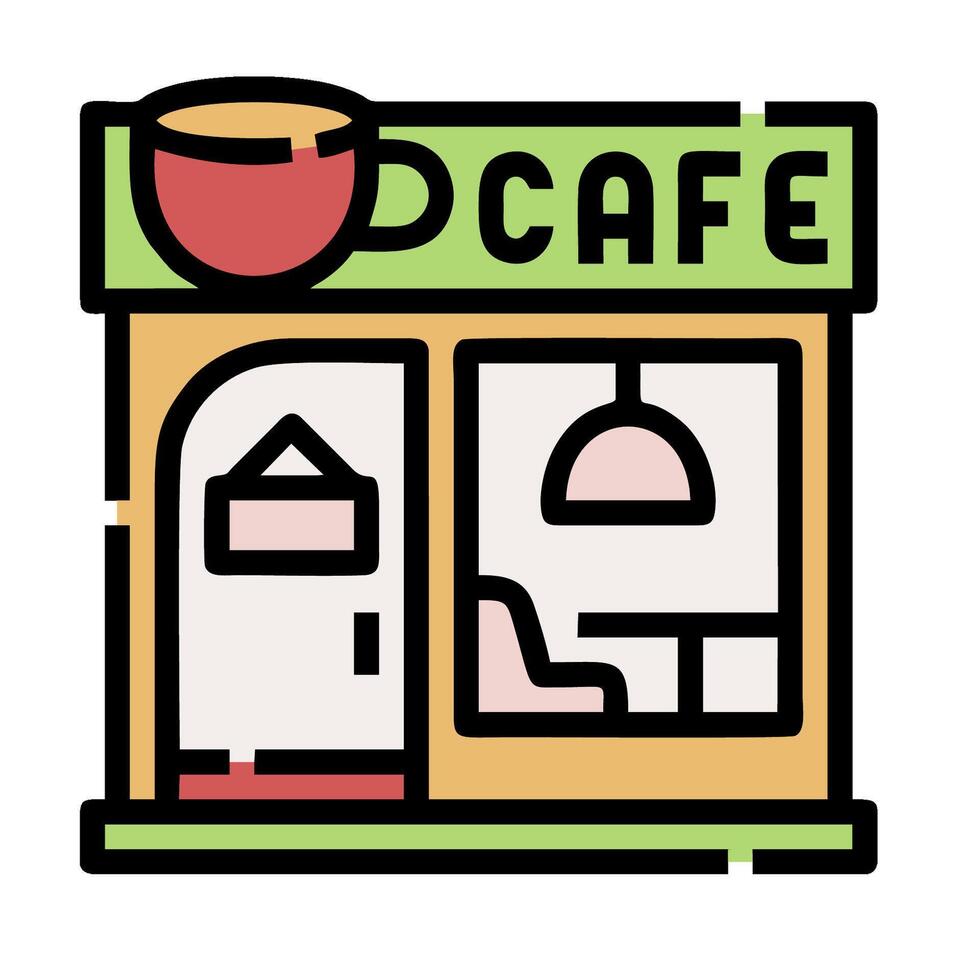 Cafe icon illustration vector