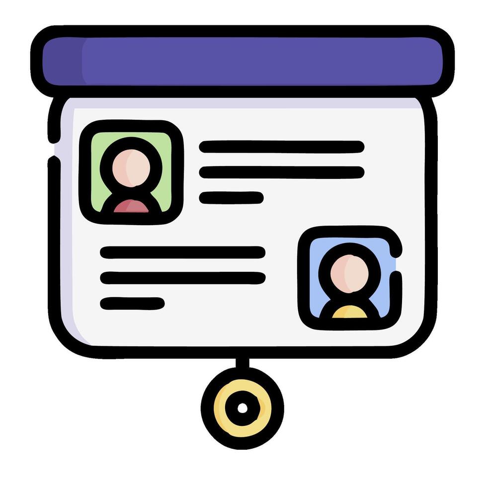 A person is holding a document with a picture on it vector