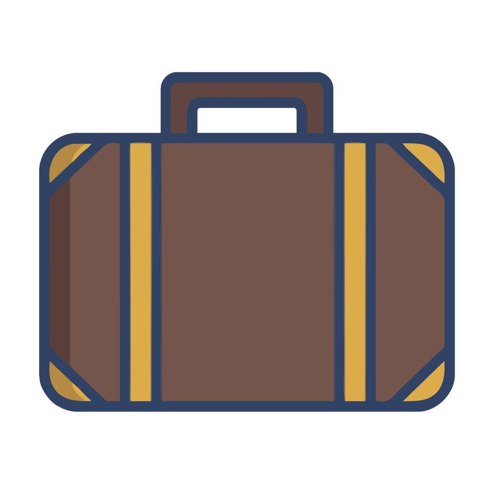 A suitcase icon on a white background vector