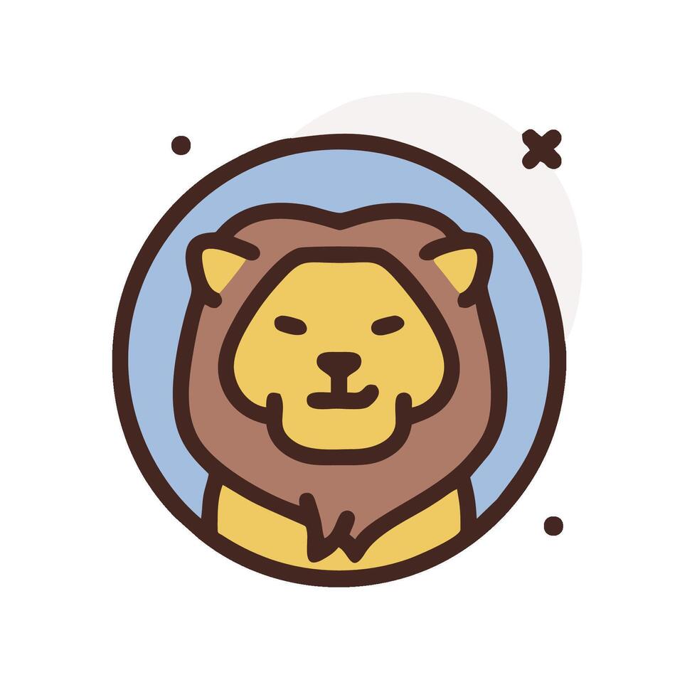 Lion icon illustration vector