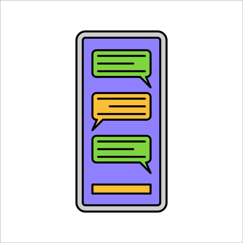 Group Chat Icon Illustration vector