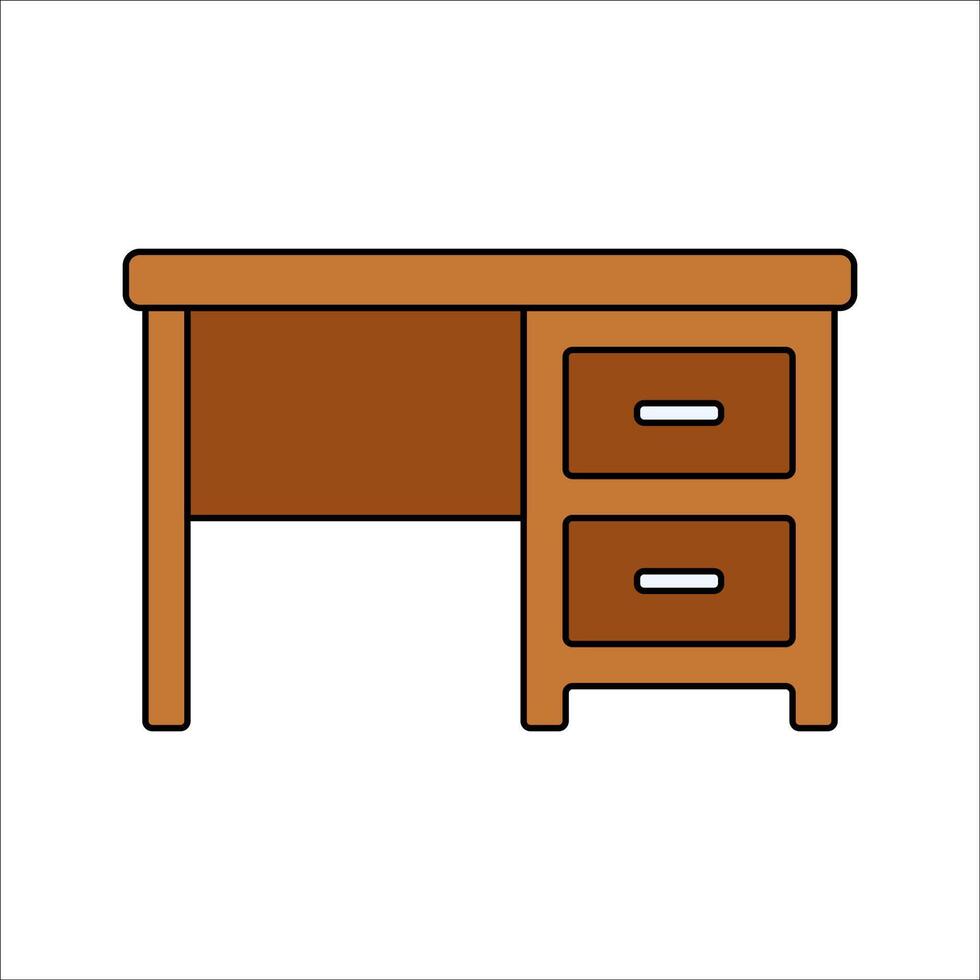 Workbench Icon Illustration Flat Design Style vector