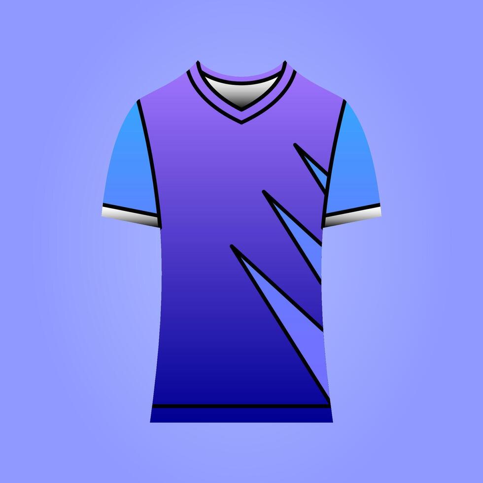 Sports Clothes Gradient Illustration for football, basketball, hockey ball, volleyball, racing, gaming Clothes. vector