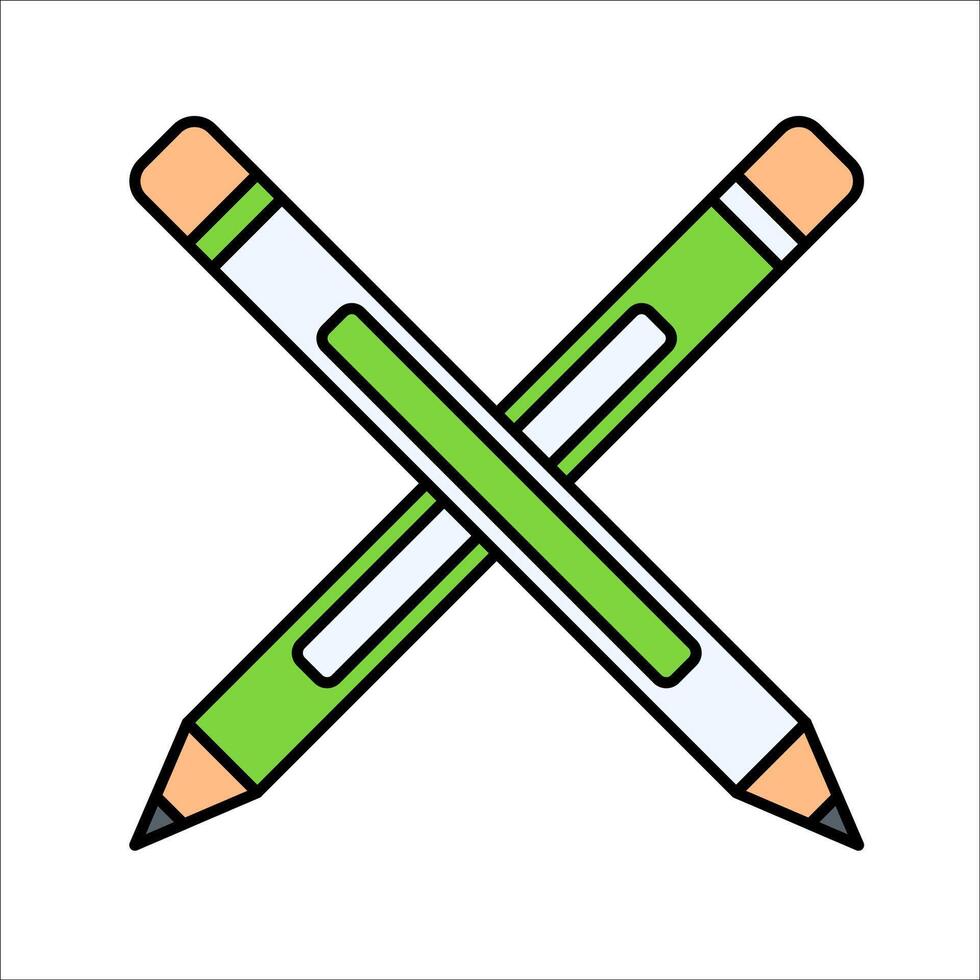 Pencils Icon Illustration vector