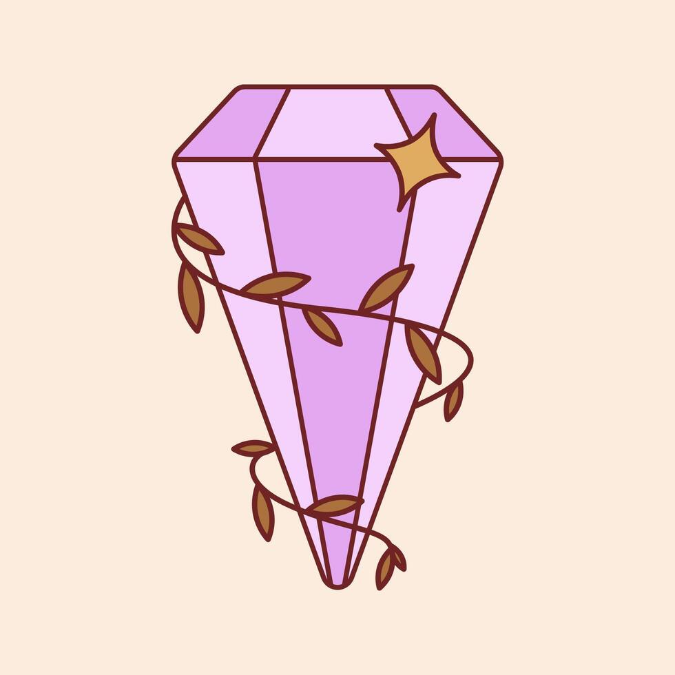 Mystical Crystal Ball Icon Illustration vector