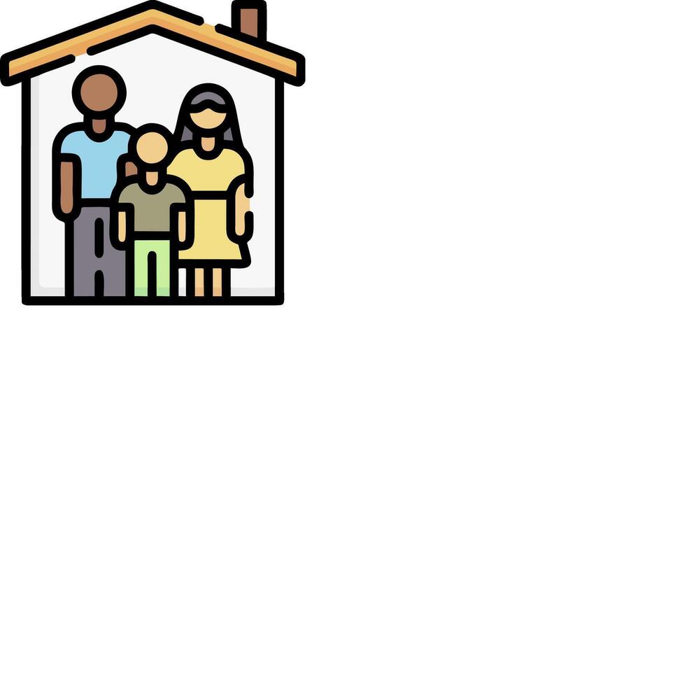 Family home icon illustration vector