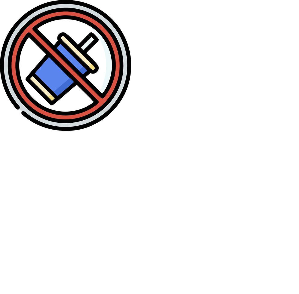 No drinking sign illustration vector