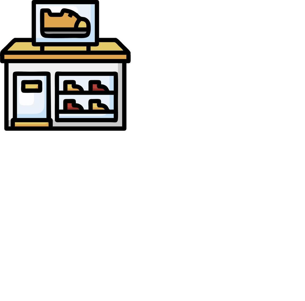 Shoe store icon illustration vector