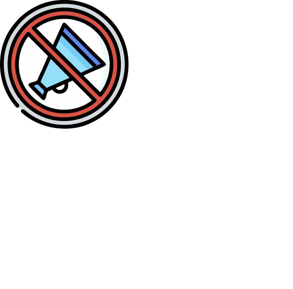No megaphone icon illustration vector