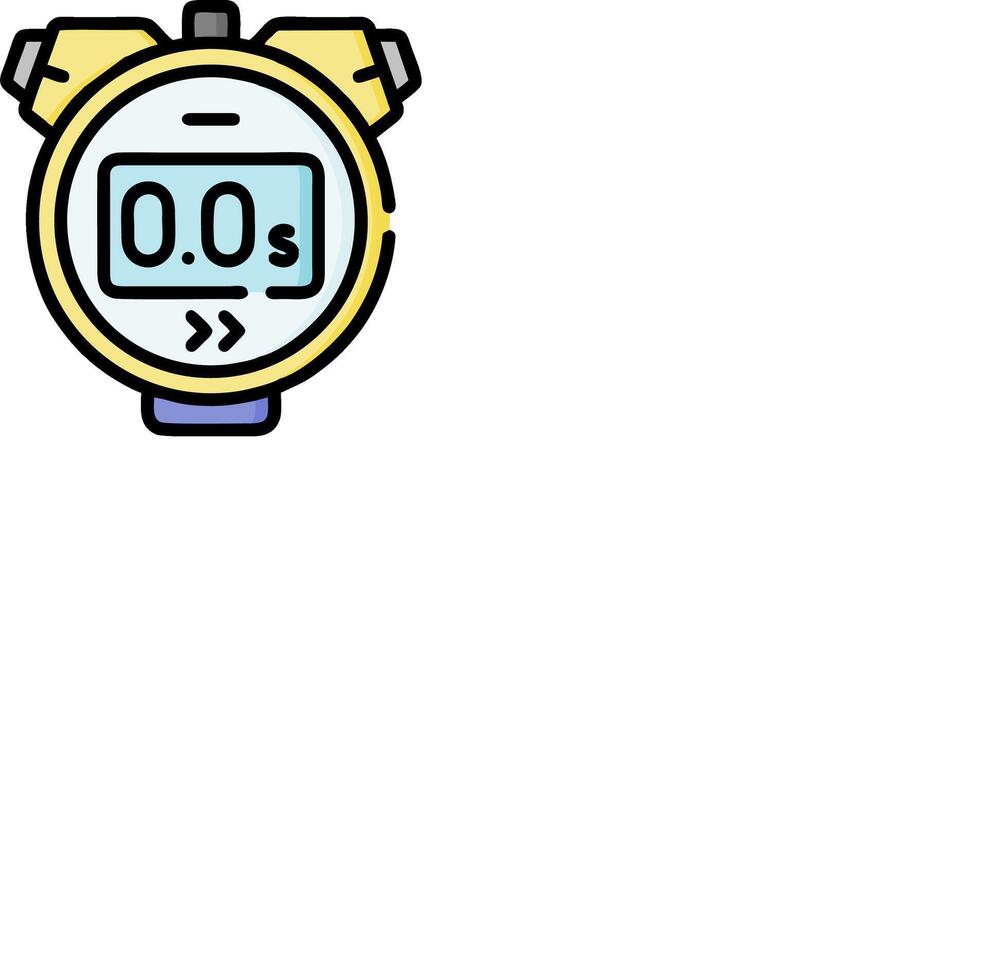 A stopwatch icon on a white background vector