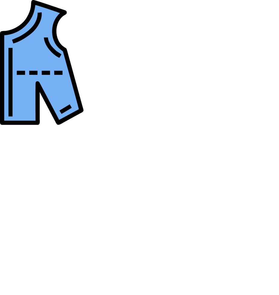 A blue shirt with a measurement on it vector