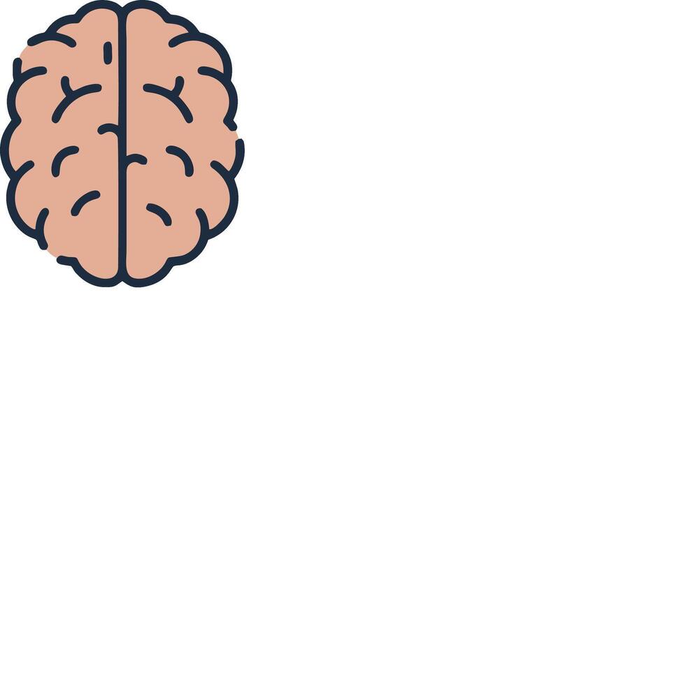 A brain icon on a white background vector