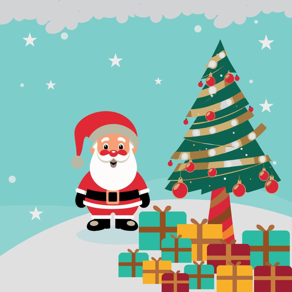 santa claus design template vector