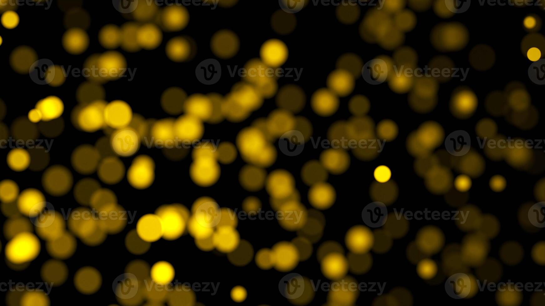 Yellow Bokeh With Dark Background photo