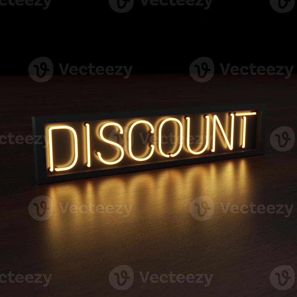 Orange Discount Realistic Neon photo