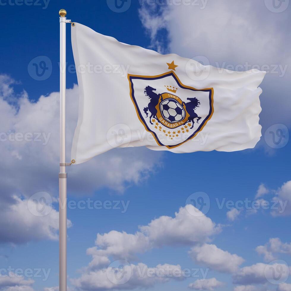 Waving Flag of Qarabagh-FC-Flag photo
