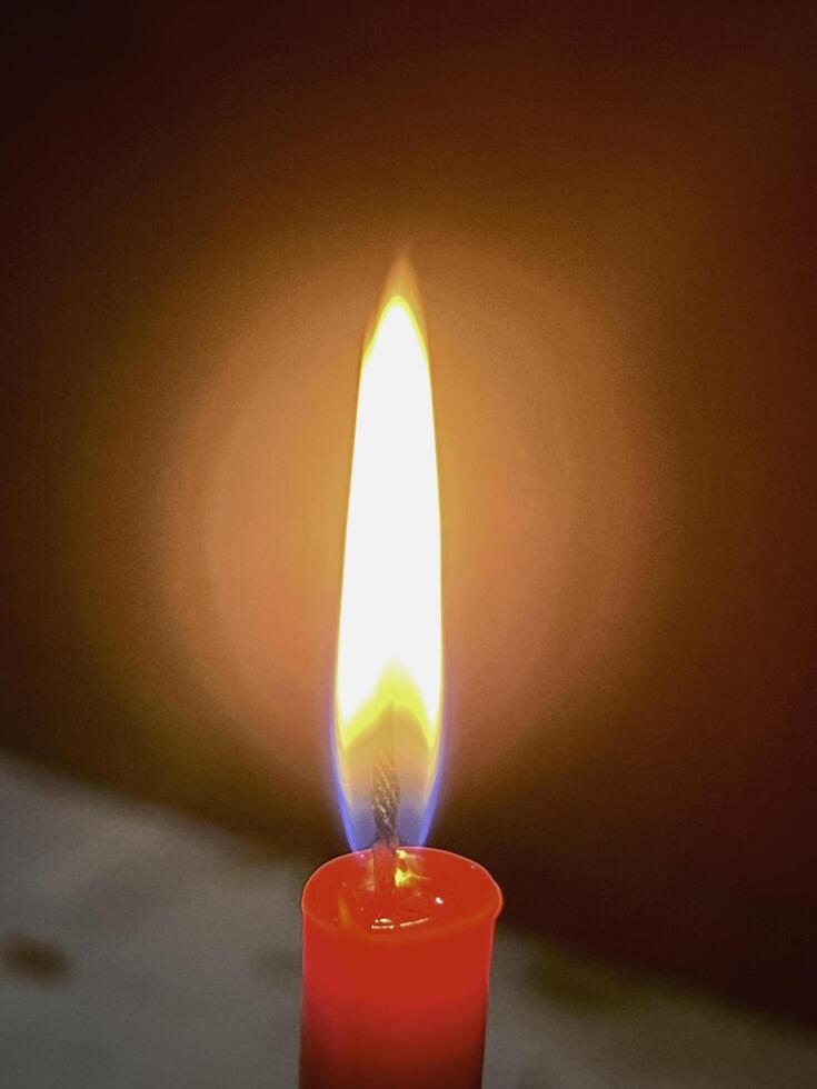 Bright candle flame,blazing fire,Calm and mindful when looking photo