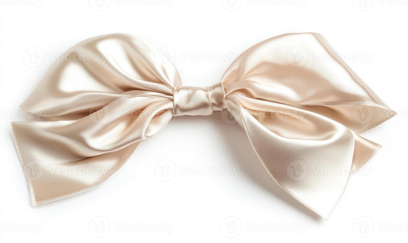 A white background with a gold ribbon tied in a bow photo