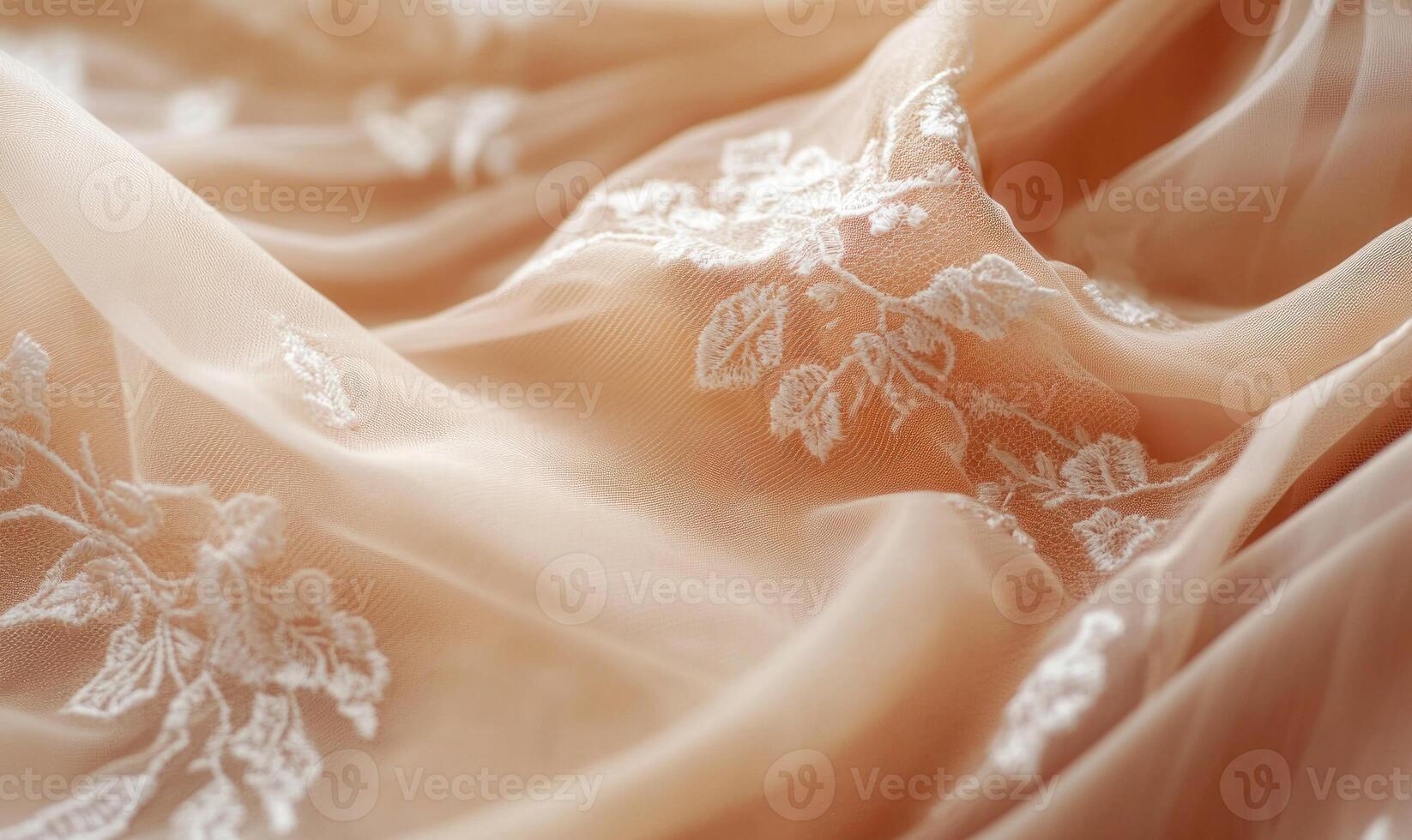 A piece of fabric with a floral pattern on it photo