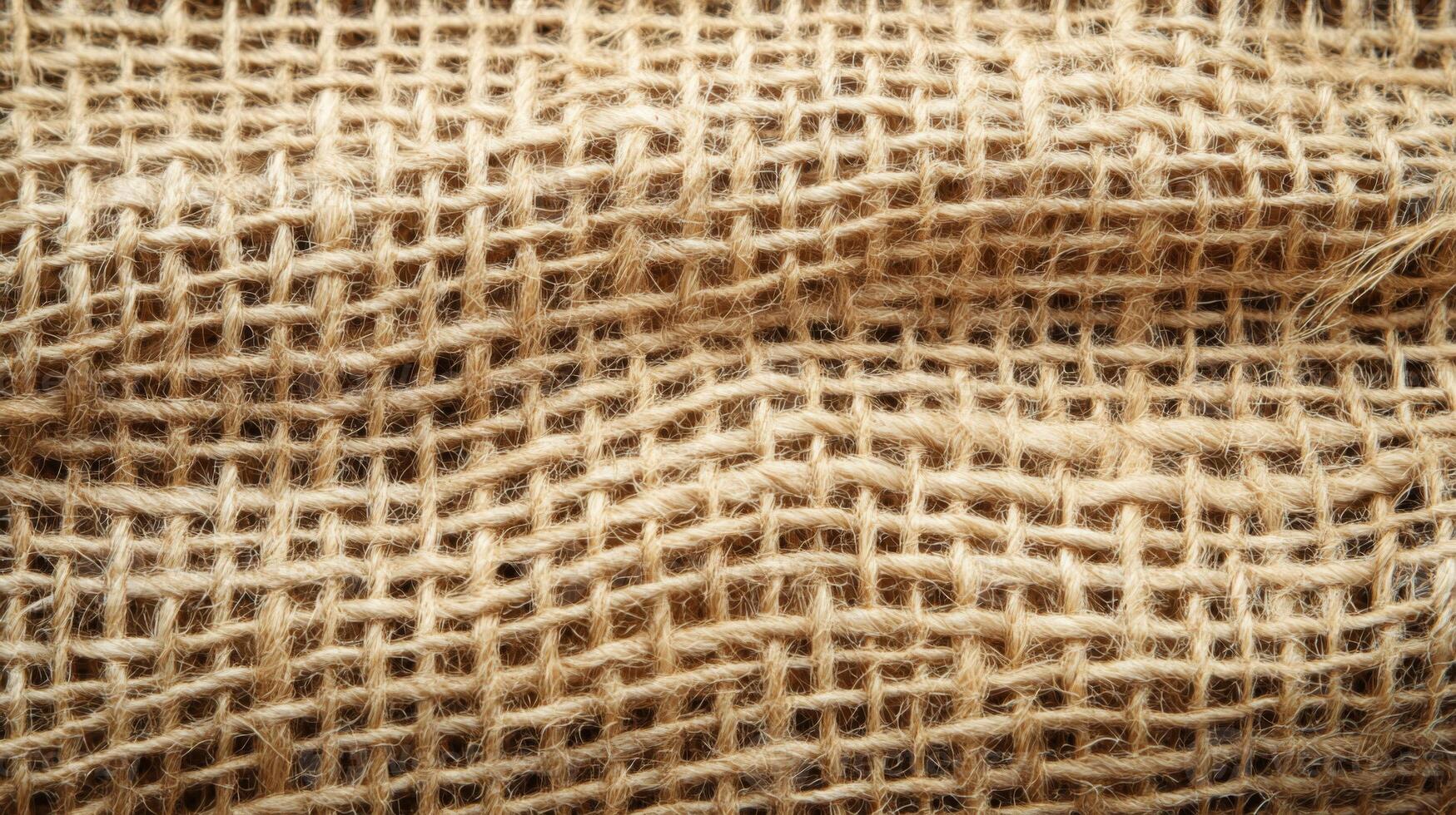 Close-up Texture of Woven Burlap Fabric photo