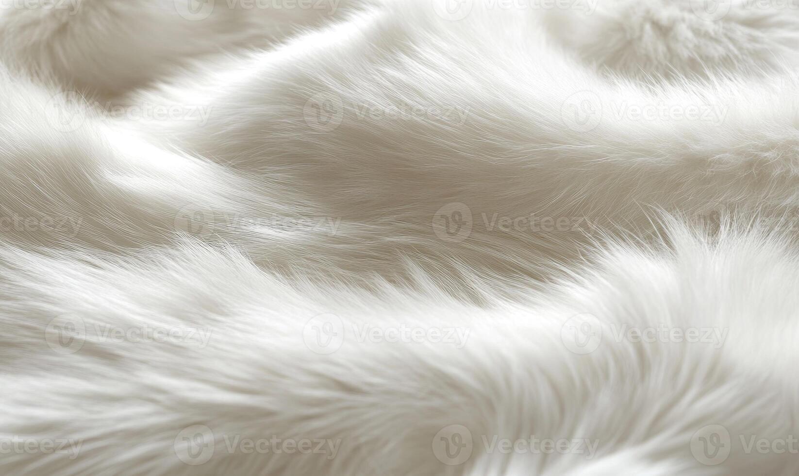 The fur is white and fluffy photo