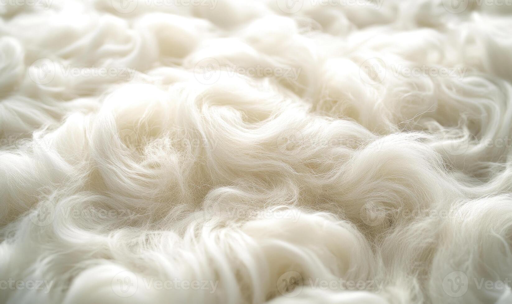 A close up of a fluffy white sheep's fur photo