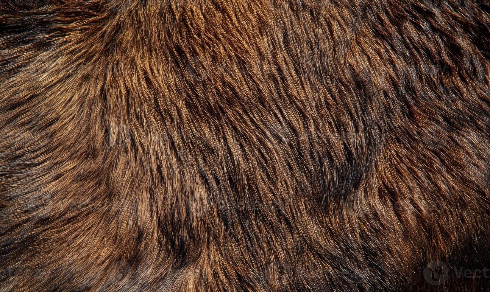 A close up of a brown fur texture with a lot of detail photo