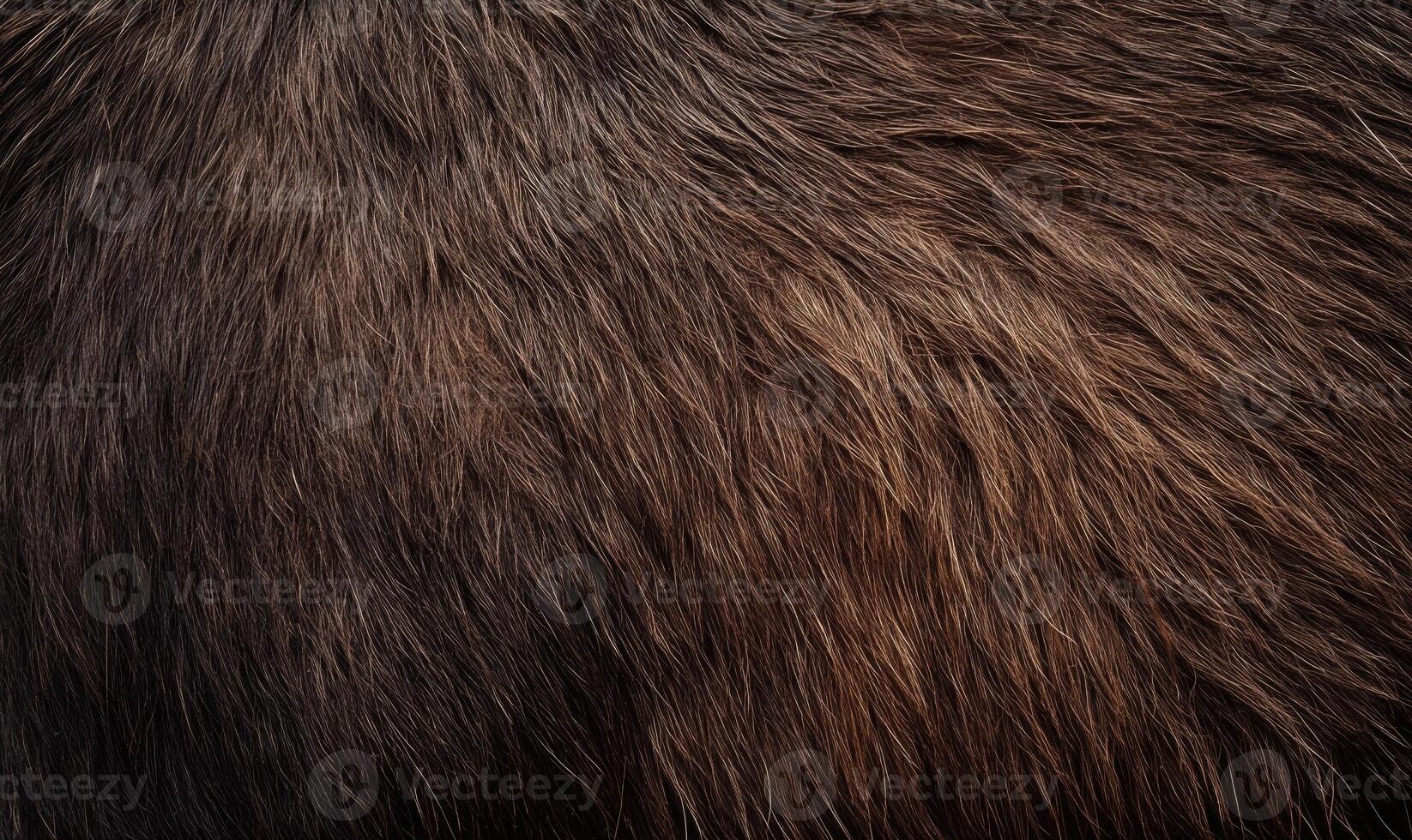 The fur of a brown animal is shown in detail, with the texture photo