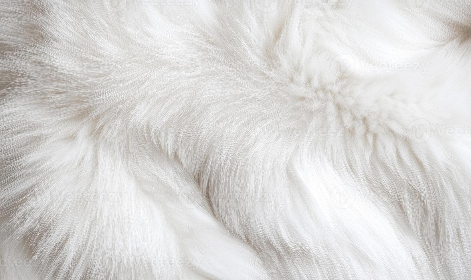 The fur is white and fluffy photo