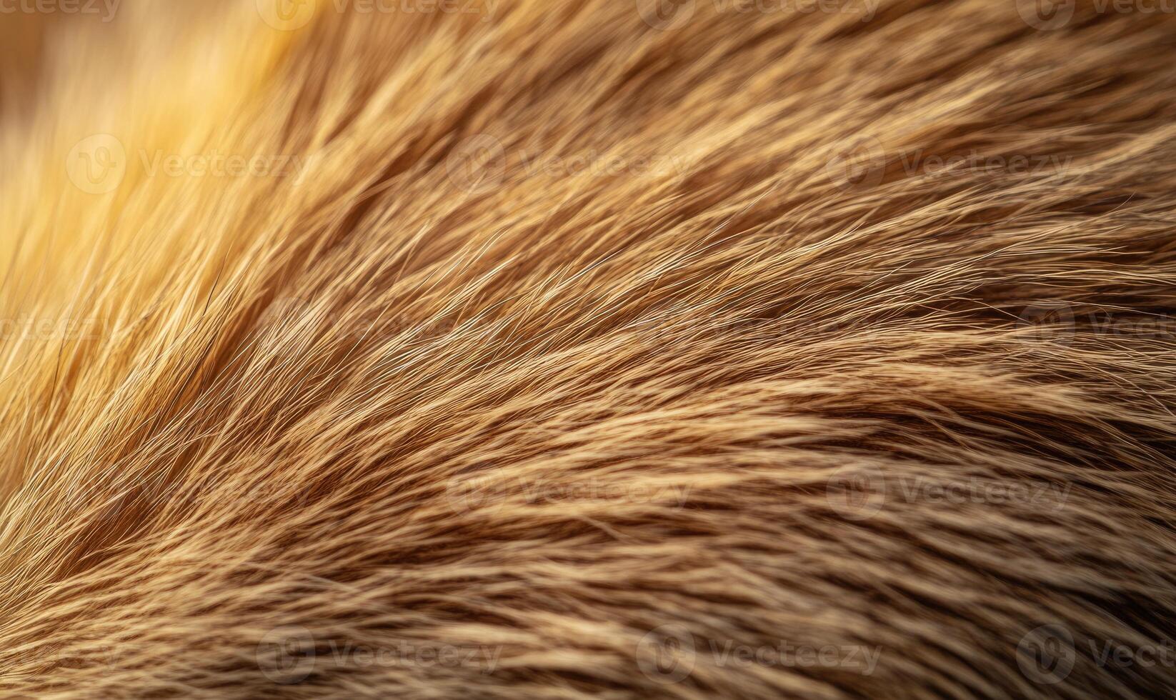 The fur of a brown animal is shown in detail, with the texture photo