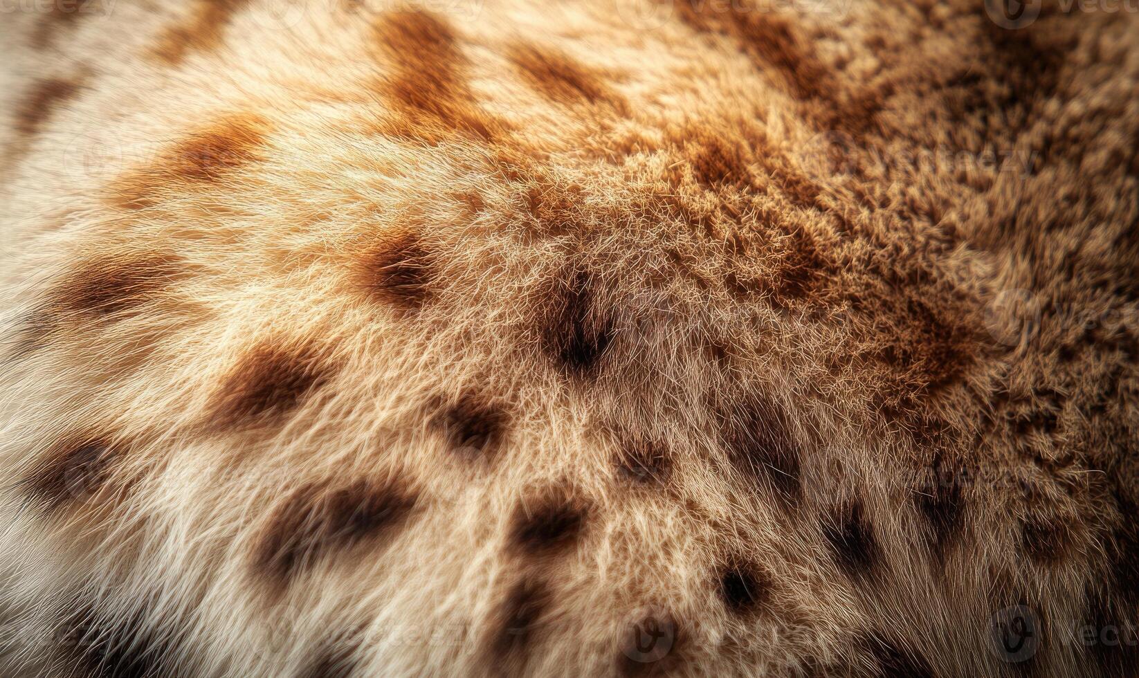 A close up of a cat's fur with many spots photo