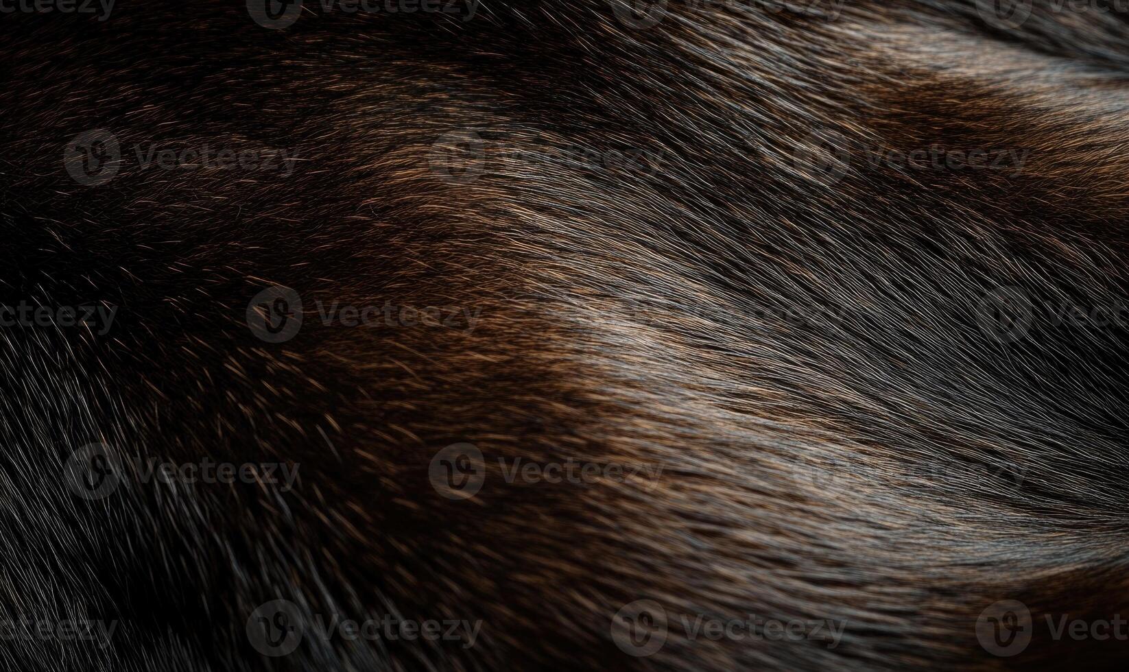 The fur is brown and has a lot of texture photo