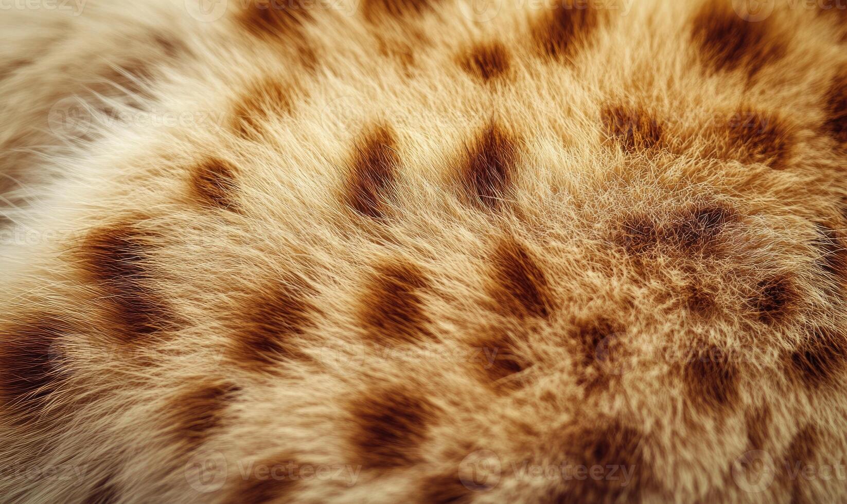 A close up of a cat's fur with many spots photo