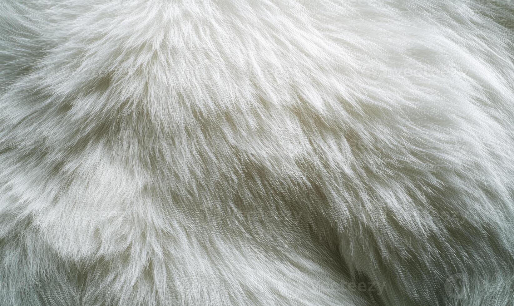The fur is white and has a fuzzy texture photo