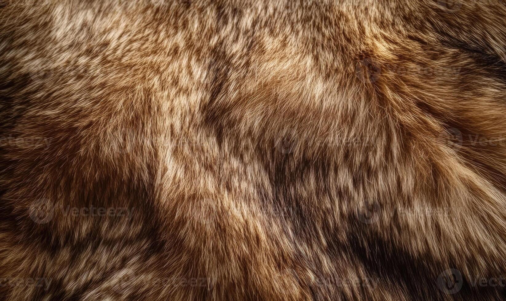 The fur is brown and fuzzy photo