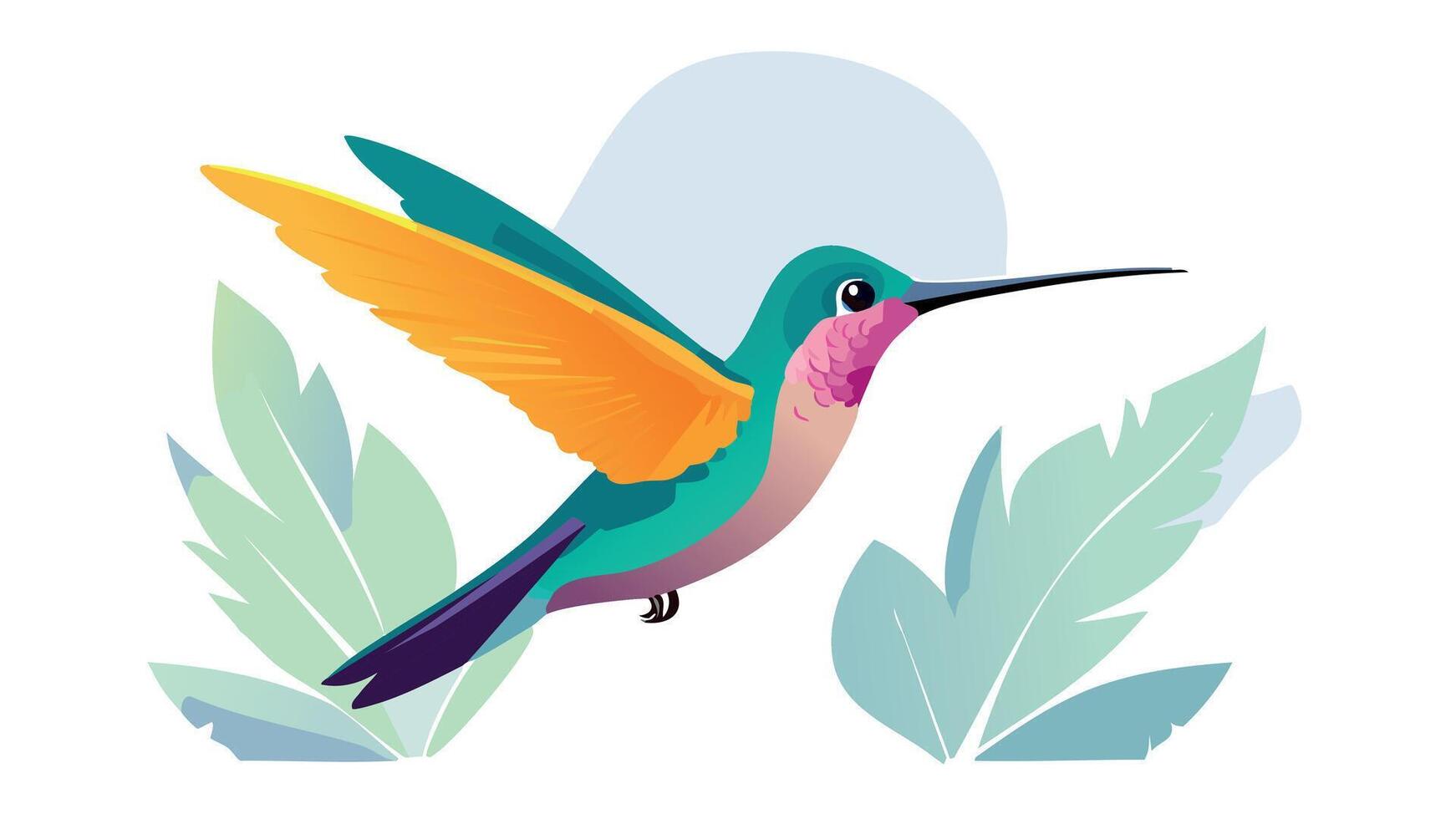 The Tiny Wonders Hummingbirds in Nature vector
