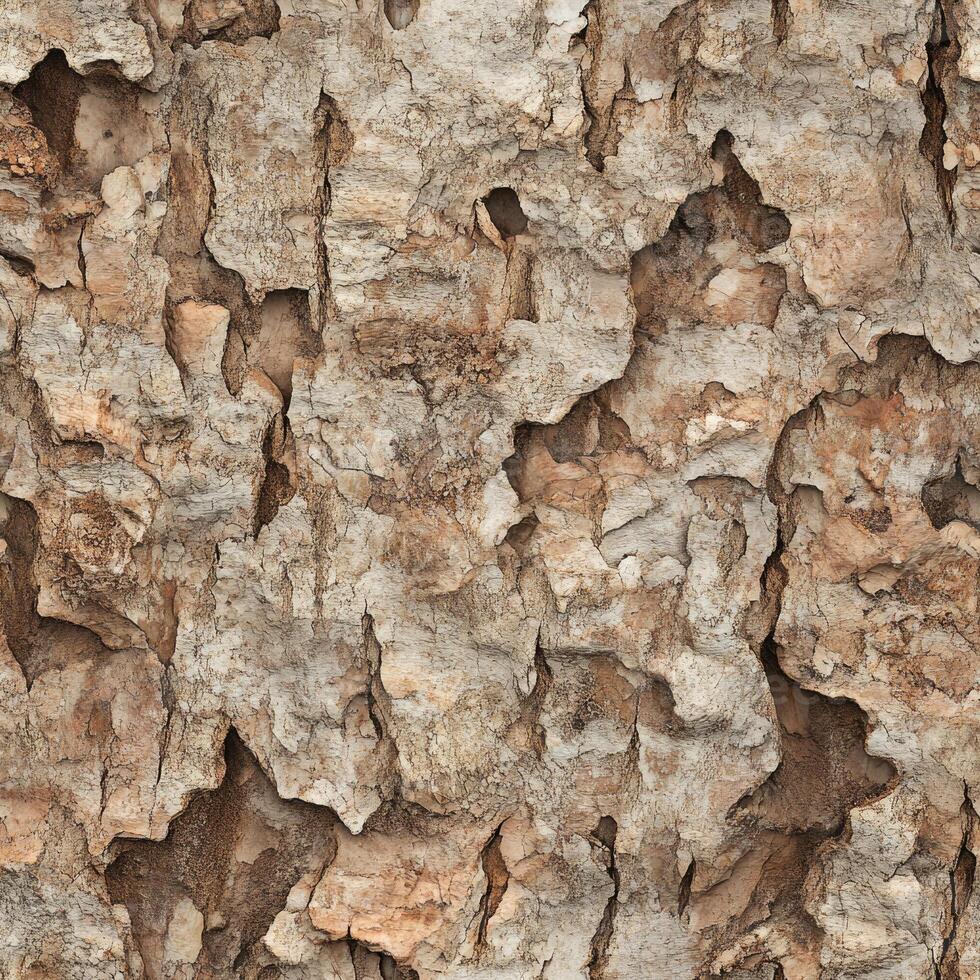 Photo of a seamless texture of smooth cork bark
