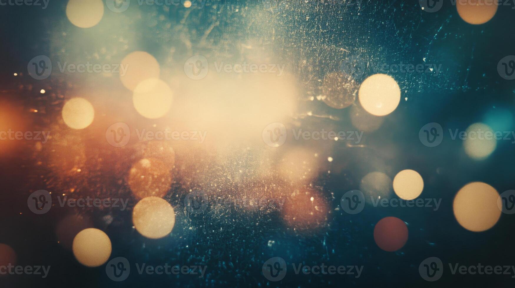 Abstract Bokeh Background with Vintage Texture and Warm Lighting photo