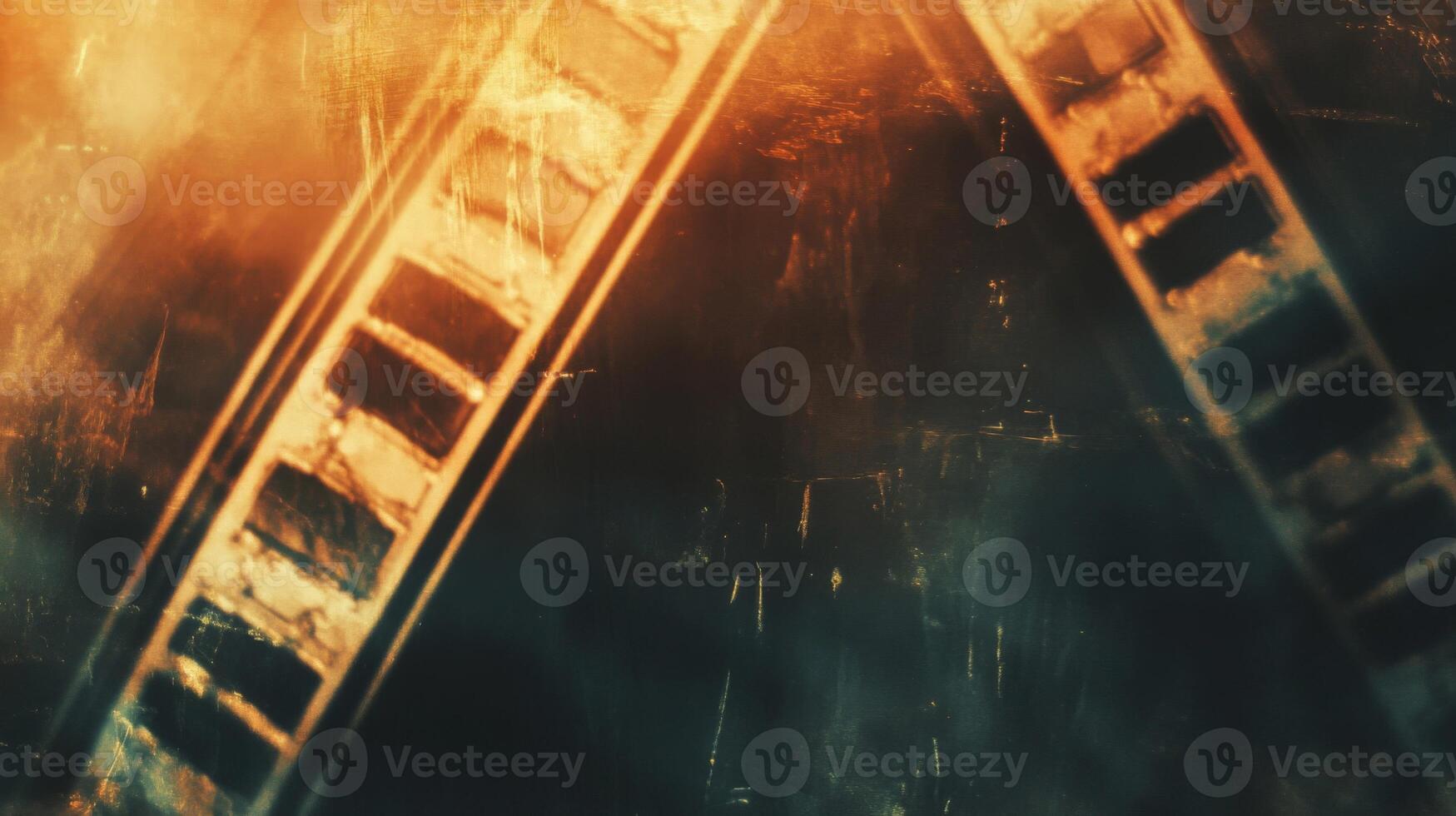 Vintage Filmstrip with Grunge Texture photo