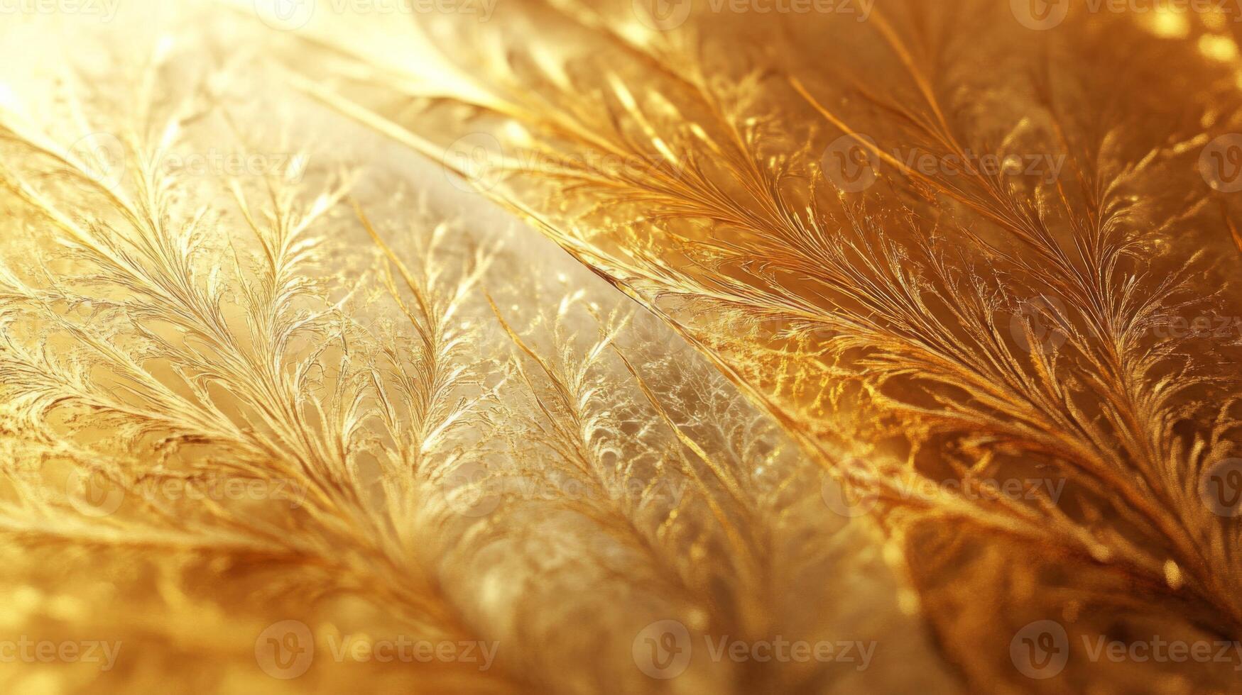 Abstract Golden Filigree Pattern photo