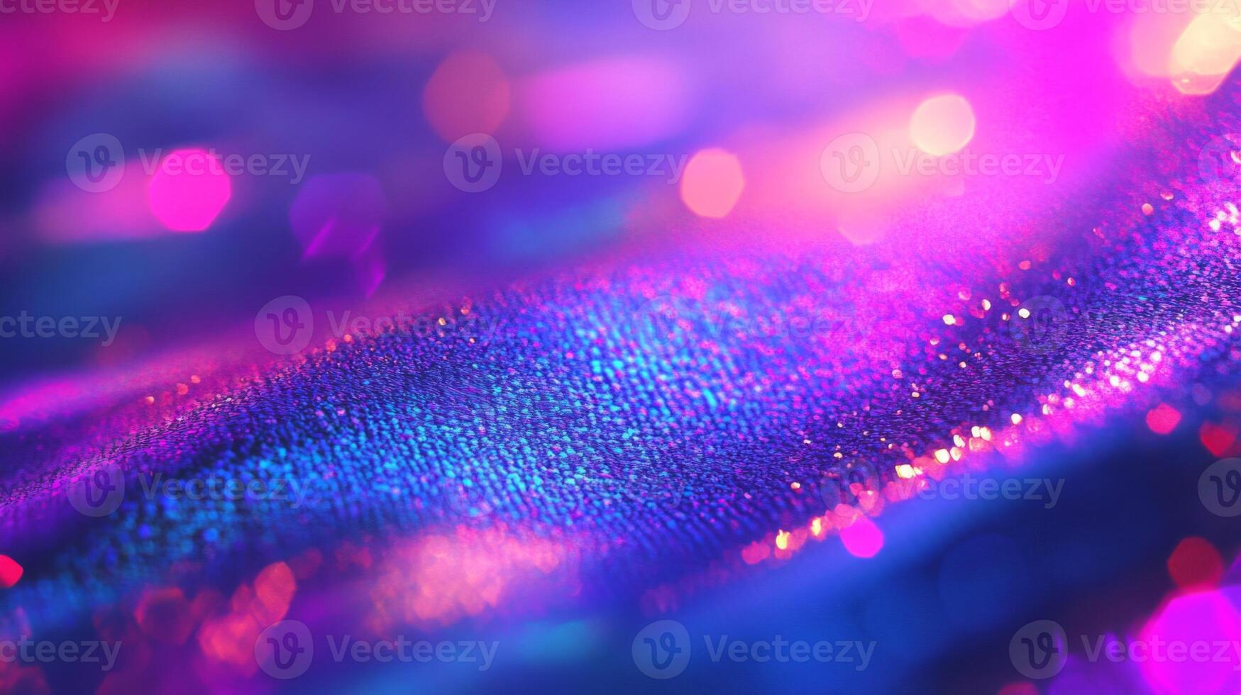 Abstract Shiny Surface with Purple and Blue Hues and Bokeh Lights photo
