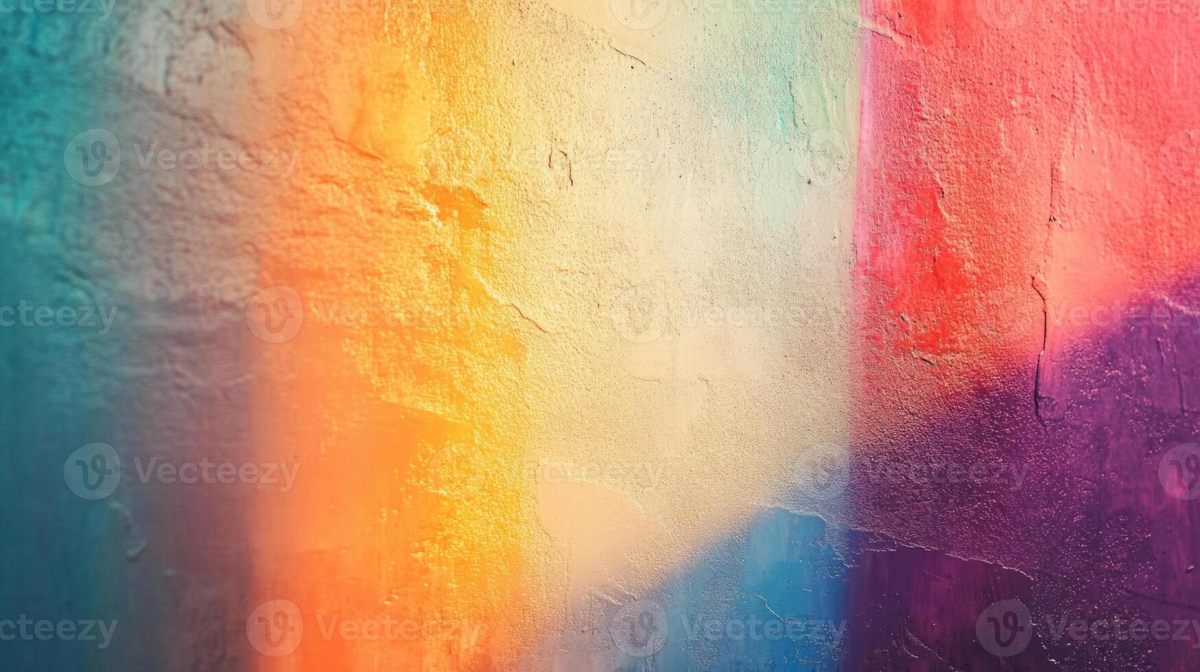 Abstract Textured Wall with Multicolored Paint Splashes photo