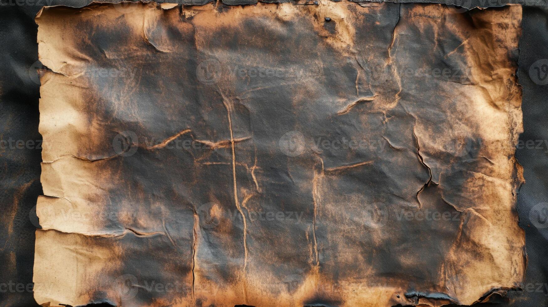 A Partially Burned Sheet of Paper photo