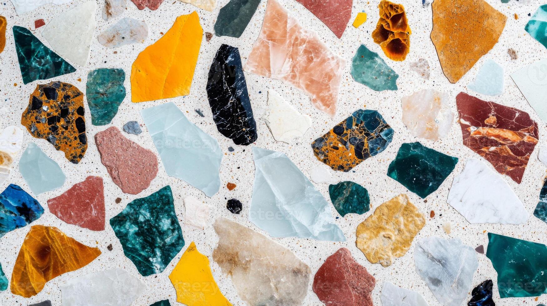 A Close-Up of a Colorful Terrazzo Surface photo