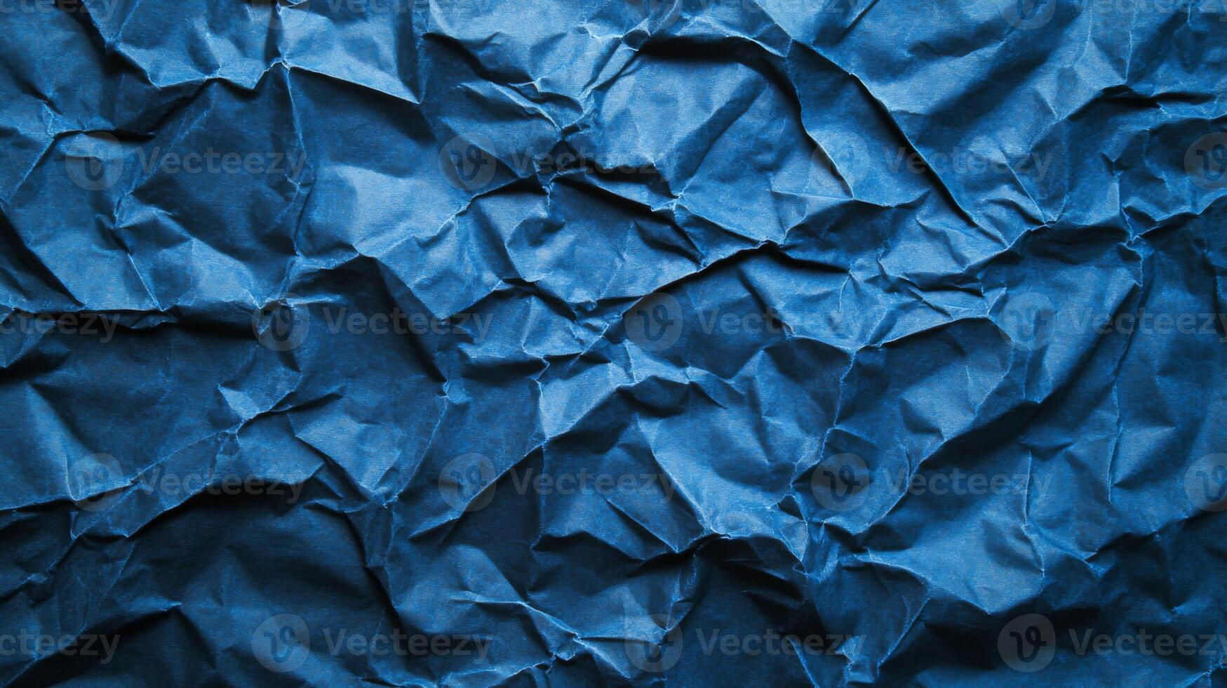 Crumpled Blue Paper Texture photo