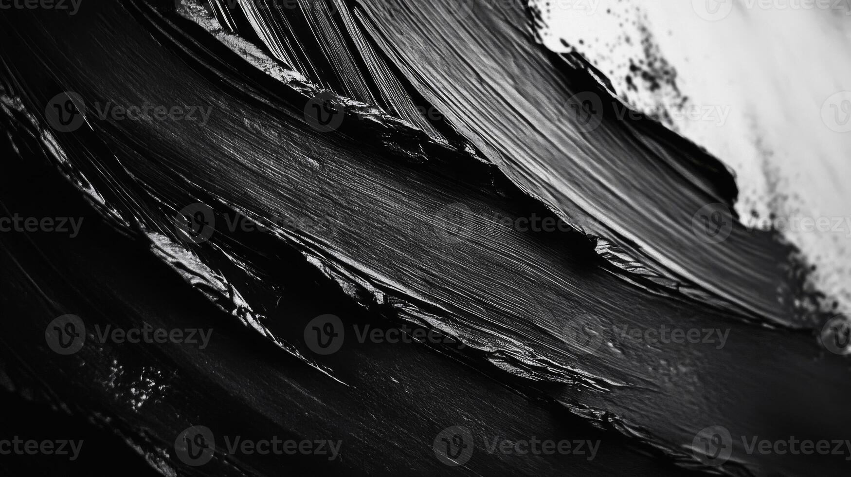 Black Paint Strokes Abstract Texture photo