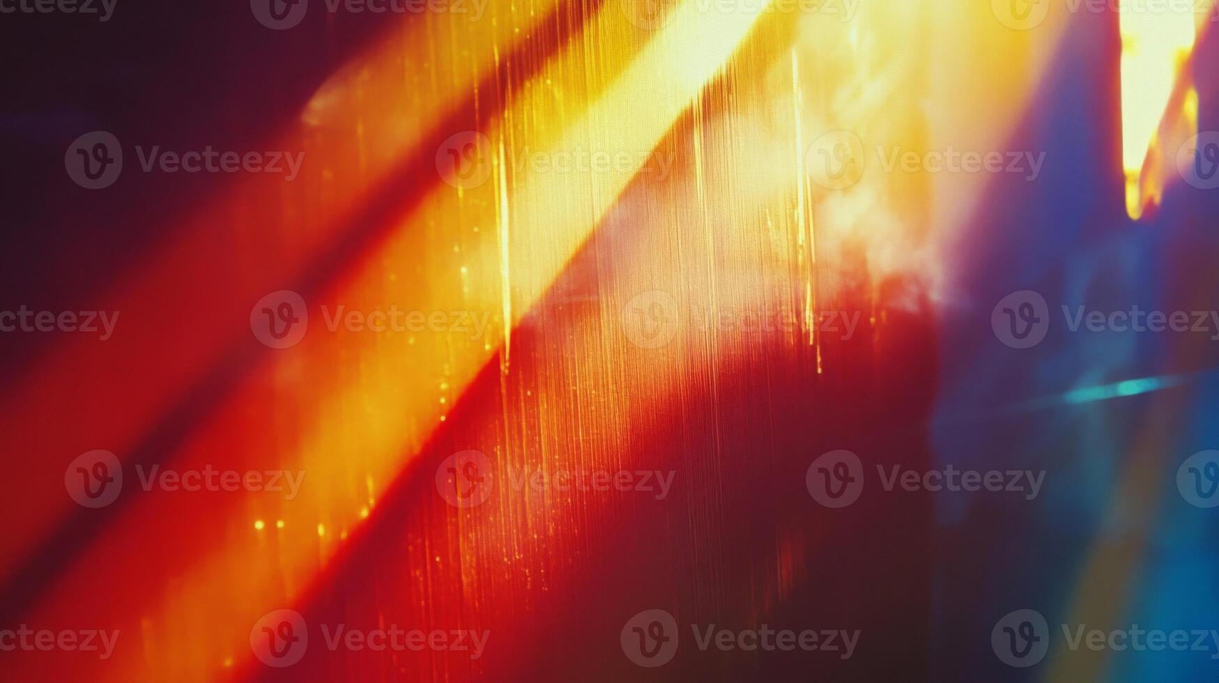 Abstract Light Streaks and Blurry Shapes in Red, Orange, and Blue photo