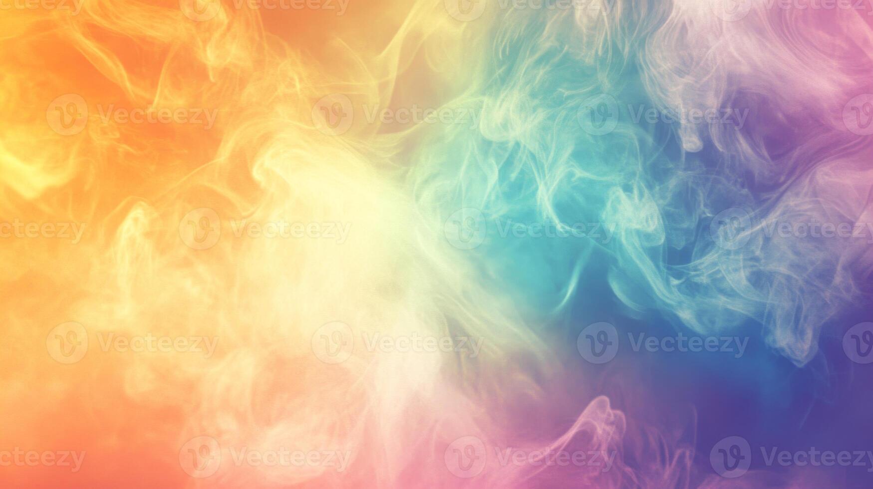 Abstract Swirls of Colorful Smoke and Fog photo